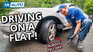 Don't Do That! Why Driving on A Flat Tire Is Dangerous, And Could Cause More Damage!