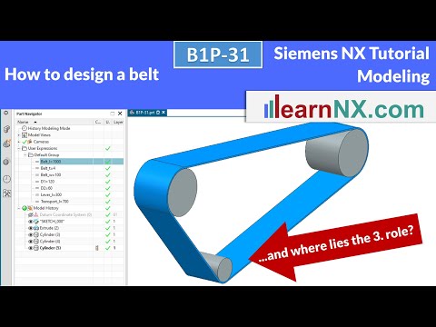Siemens NX Tutorial | How to design a belt