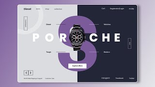 How to design watch brand website UI (Figma UI design tutorial) for Beginners 2024