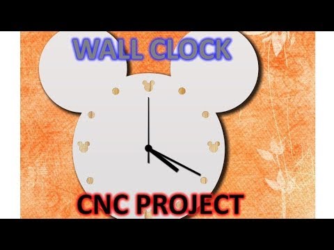 Mickey mouse wall clock. CNC project