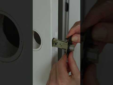 How to install a bathroom/bedroom privacy door lock