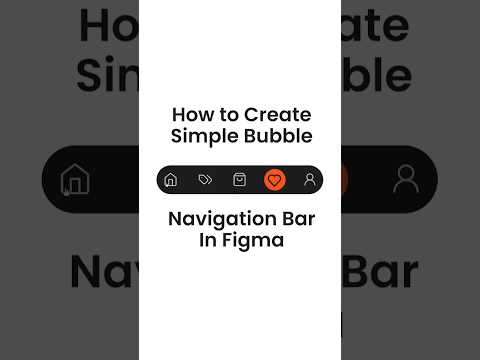 How to create Bubble navigation bar in #figma #design #navbar