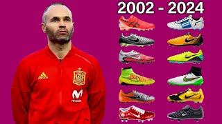 ANDRES INIESTA - NEW SOCCER CLEATS AND ALL FOOTBALL BOOTS 2002-2024