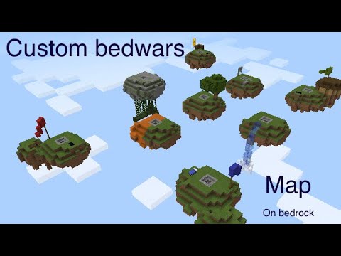 Custom bedwars map (bedrock)