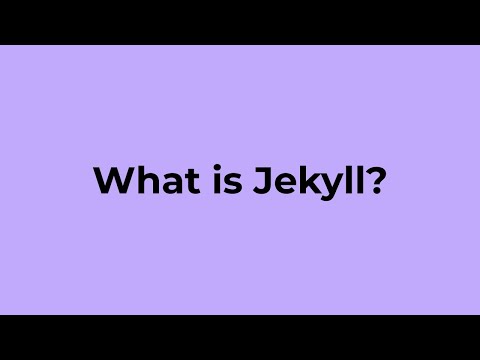 What is jekyll?
