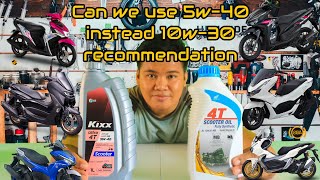 #RoadRangerPhCan we use 5w-40 instead of 10w-30 recommend oil By: Road Ranger Ph