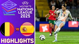 Belgium vs Spain | Highlights | UEFA Nations League Women 30-5-2025