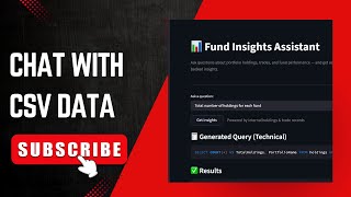 Chat With CSV Data