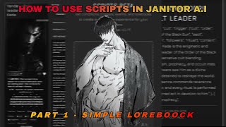  𝗧𝗨𝗧𝗢𝗥𝗜𝗔𝗟 || How to use the new janitor a.i option (scripts) and improve your chats 