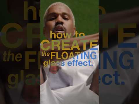 How to create this floating glass effect!#filmmaking #tutorial