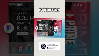 Prime Hydration Website UI Design in Figma | Animation in Figma | Figma Tutorial For Beginners