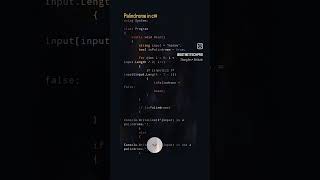 Palindrome in #csharp #dotnet #dotnettechpro