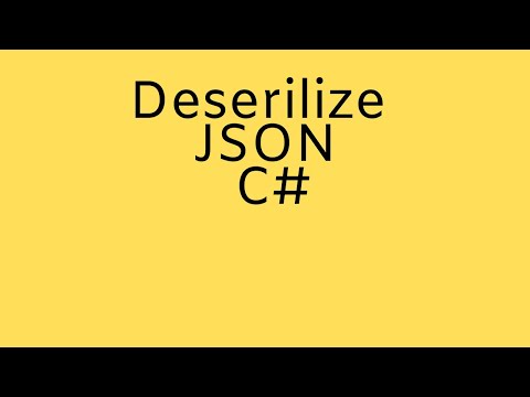 Deserilize JSON C# programming