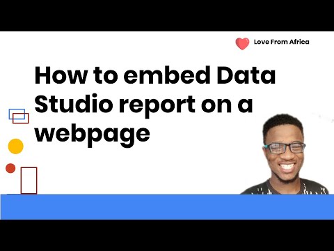 Embed Data Studio Report on a webpage