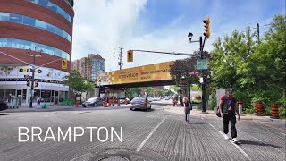 BRAMPTON Ontario - Walking Brampton Main Street to Brampton North 4K🇨🇦 Canada