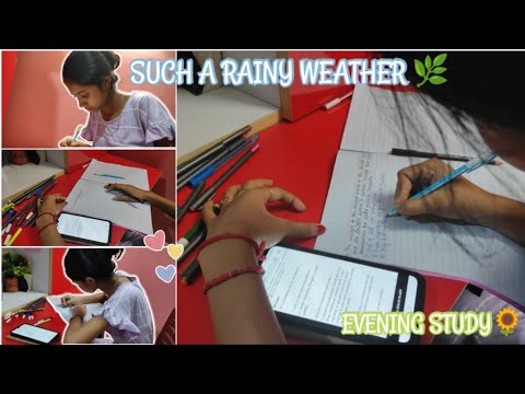 Get Motivated to Study on a Rainy Evening🌿