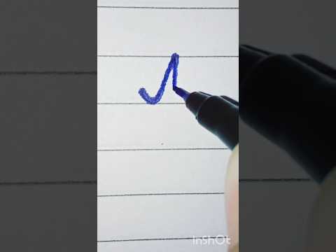 capital letter M in cursive ✍️ #cursivealphabets #howtowritecursive #cursivehandwriting #shorts