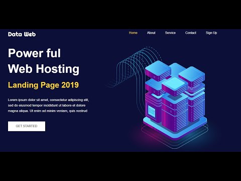 Web HostingLanding Page using html & css free source code | Zero Cyber