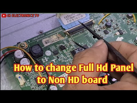 LG TV HD  CONVERT  TO FULL HD PANEL #smart  #how #howtorepair  #logo