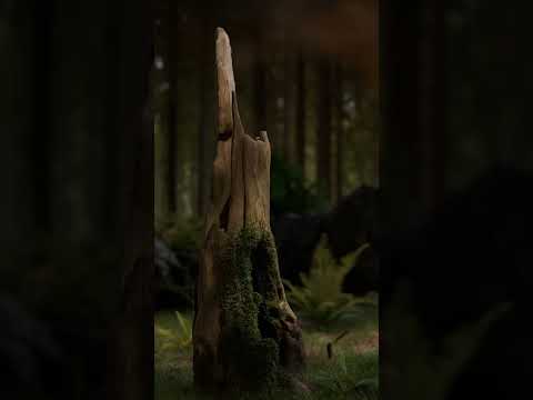 Blender growth. Weightpaint and canvas practise 🌲 #blender3d #growth #blenderanimation