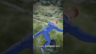 Could A Trampoline Catch You From A Plane 😳 #short #shortvideo