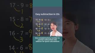 Use complementary number to convert subtraction into addtion for quick calculations
