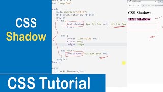 #42 CSS Shadow | Text Shadow | Box Shadow | CSS Tutorial