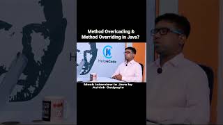Difference between method overloading and method overriding in java? #java #overloading #overriding