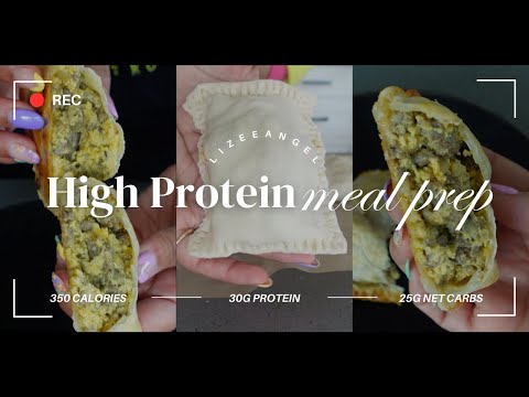 High Protein Meal Prep | Turkey Sausage Hot Pockets