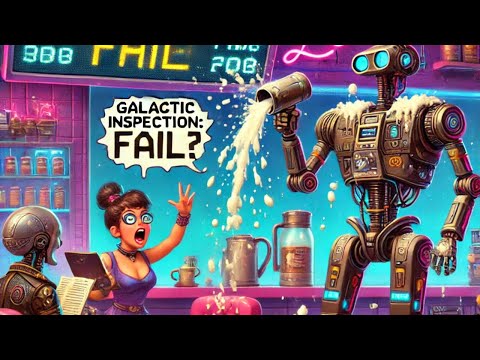 Steamed Circuits & Espresso Wars-AI vs. Baristas! #chatgpt #cyberpunk #lolascosmiccafe #coffee