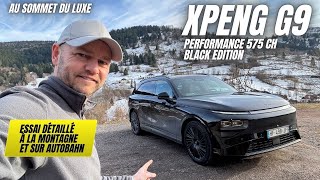 XPENG G9 Performance 2026 575 hp Test drive in the mountains and on the German Autobahn