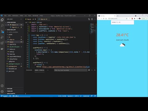 Imagine building your own Weather App using React in under 30 mins | Tutorial