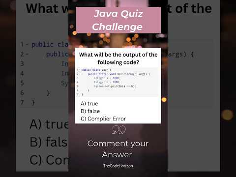 Java Quiz Challenge - Question: 27 Does Interger stores values in same memory location? #javaquiz