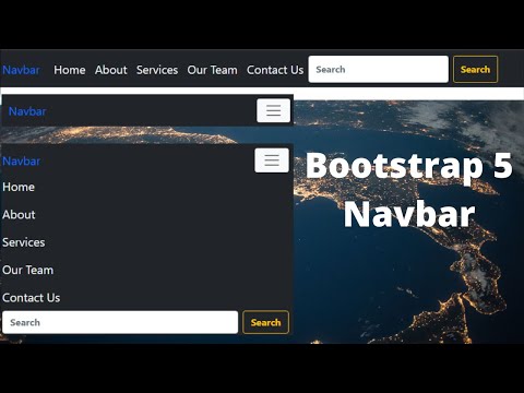 Design a responsive navbar using Bootstrap 5 || Jelly Coder