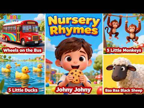 Best 5 Nursery Rhymes of All Time 🌟👶| Wheels on the Bus, Johny Johny & More | Kids Songs Compilation