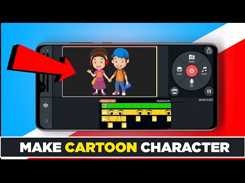 HOW TO MAKE CARTOON CHARACTER IN KINEMASTER IN 10 SECOND  #shorts