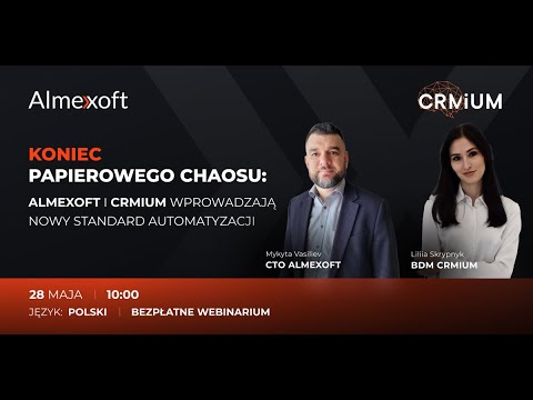 Koniec papierowego chaosu: Almexoft i CRMiUM webinarium