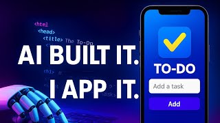 AI Built Me a To-Do List Website in Seconds — I Turned It Into an App! 🔥#AIWebDev #ToDoApp #WebToApp
