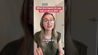 What the #claudeai leak can teach us about GEO #aiseo #generativeengineoptimization #aioptimization