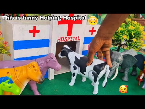 Animal Help Mission 🚑 Returning Baby Animals to Mother with Puzzles 🐮 DIY Toy Rescue Story & Play