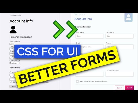 CSS For UI - Better Forms