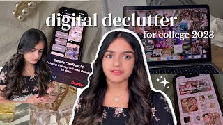 DIGITAL DECLUTTER with me | BACK TO COLLEGE 2023