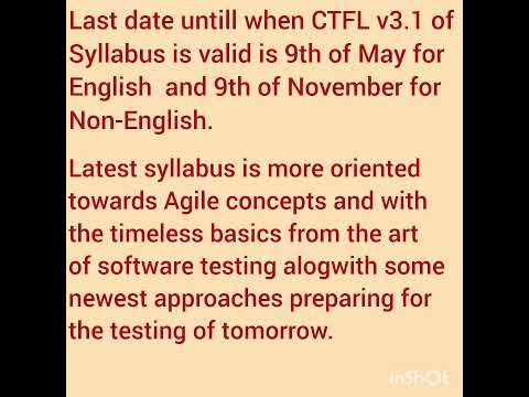Is ISTQB syllabus V3.1 retiring?  #allaboutistqb #istqb #testing #test  #share #latestnews