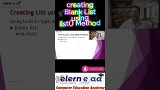 Creating List using list() object method in #python | Expert in One minute #coding #list #skills