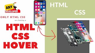 CSS-Only Animation: Mobile Parts Divided on Hover + Content | HTML | CSS | No JavaScript! 📱🎨