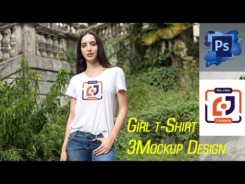 Learn: Girl t-shirt Mockup Design in Photoshop CS6/#graphicdesigntutorial