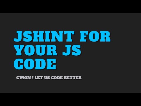 4 Easy steps to implement JS Hint