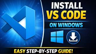 How to Install Visual Studio Code on Windows | VS Code Setup Tutorial 🚀 #vscodesetup #vscode
