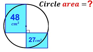 Can you find the Circle area? | (Rectangles) | #math #maths | #geometry
