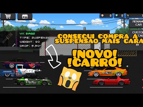 PIXEL CAR RACER | PARTE 4, COMPREI A SUSPENSÃO MAIS CARA QUE TEM
